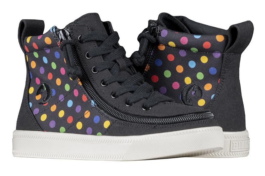 Toddler Black Polka Billy Classic High Tops