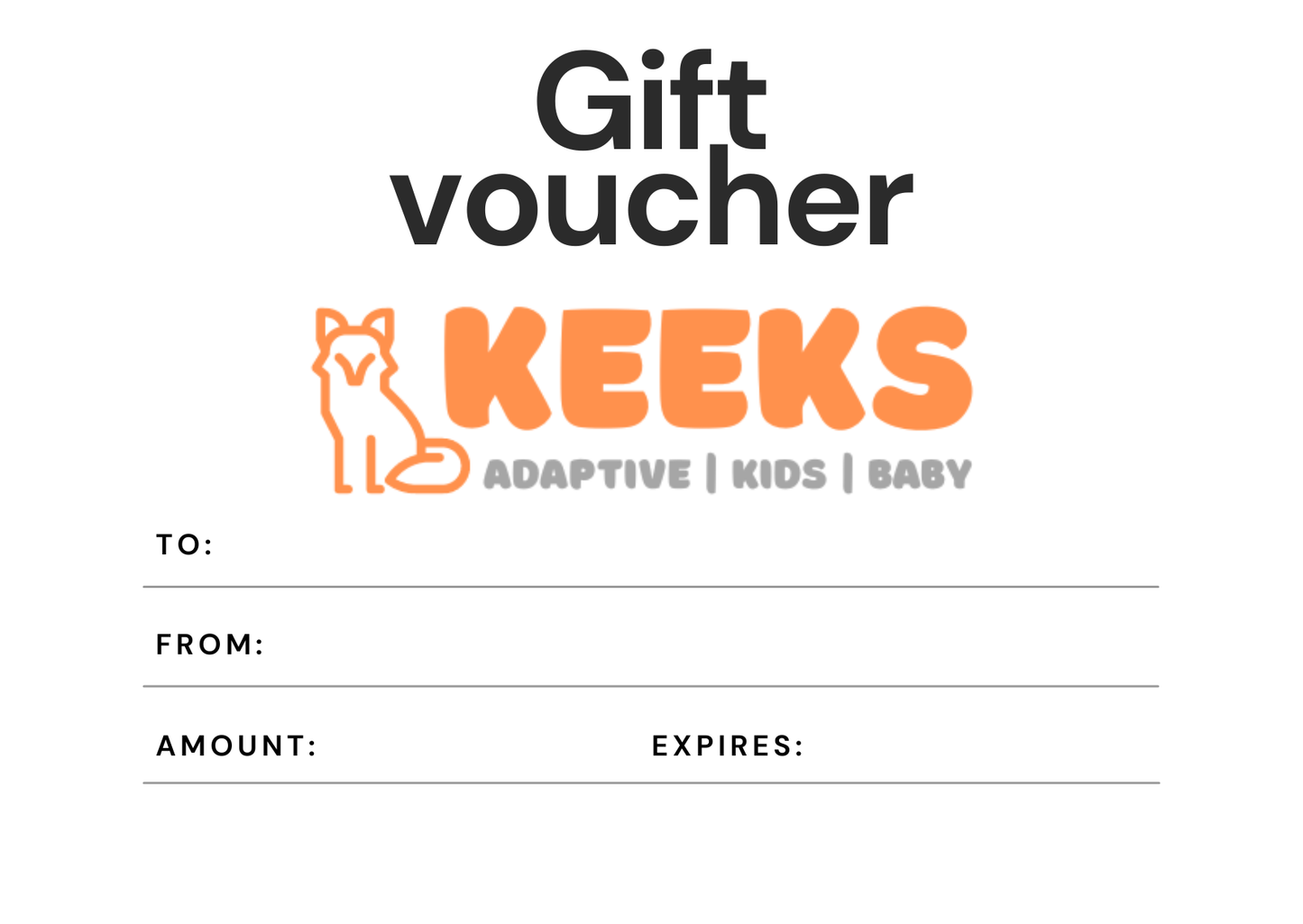 Keeks Gift Card