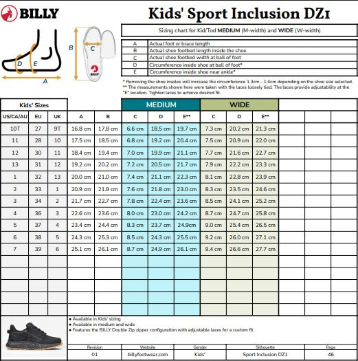 Kid’s Navy/Pink BILLY Sport Inclusion DZ1