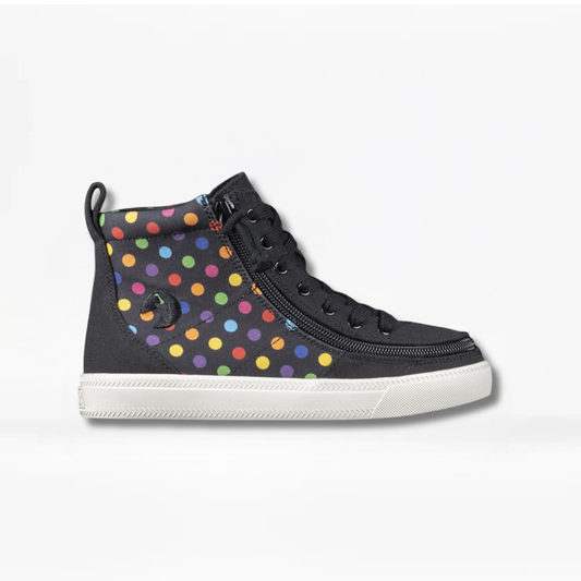 Toddler Black Polka Billy Classic High Tops