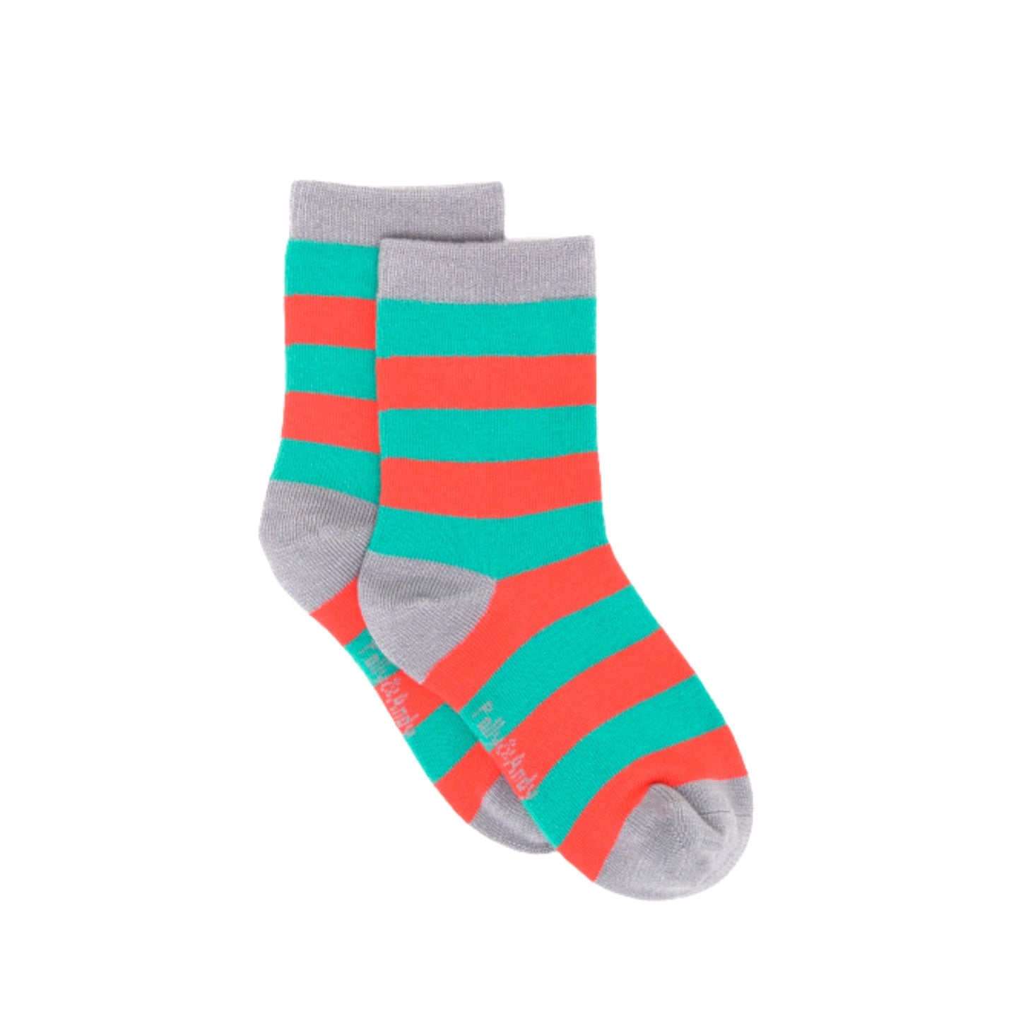 Christmas Green & Red Stripe Bamboo Sock (seamless toe)