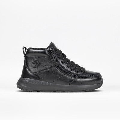Kid's Black Leather BILLY Goat Classic High Tops