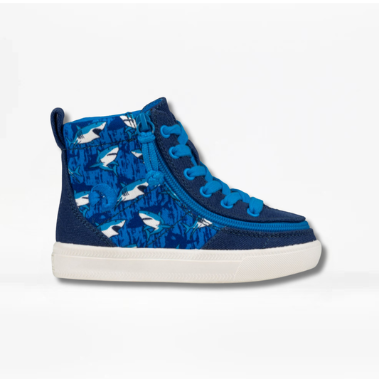 Toddler Blue Sharks Billy Classic High Tops