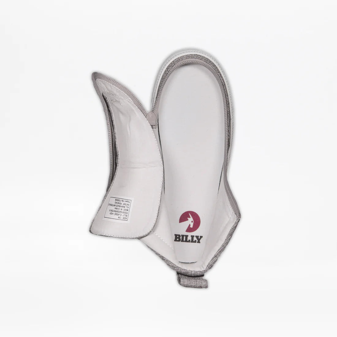 Kids Grey Jersey BILLY Classic Lace High Top