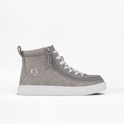 Kids Grey Jersey BILLY Classic Lace High Top