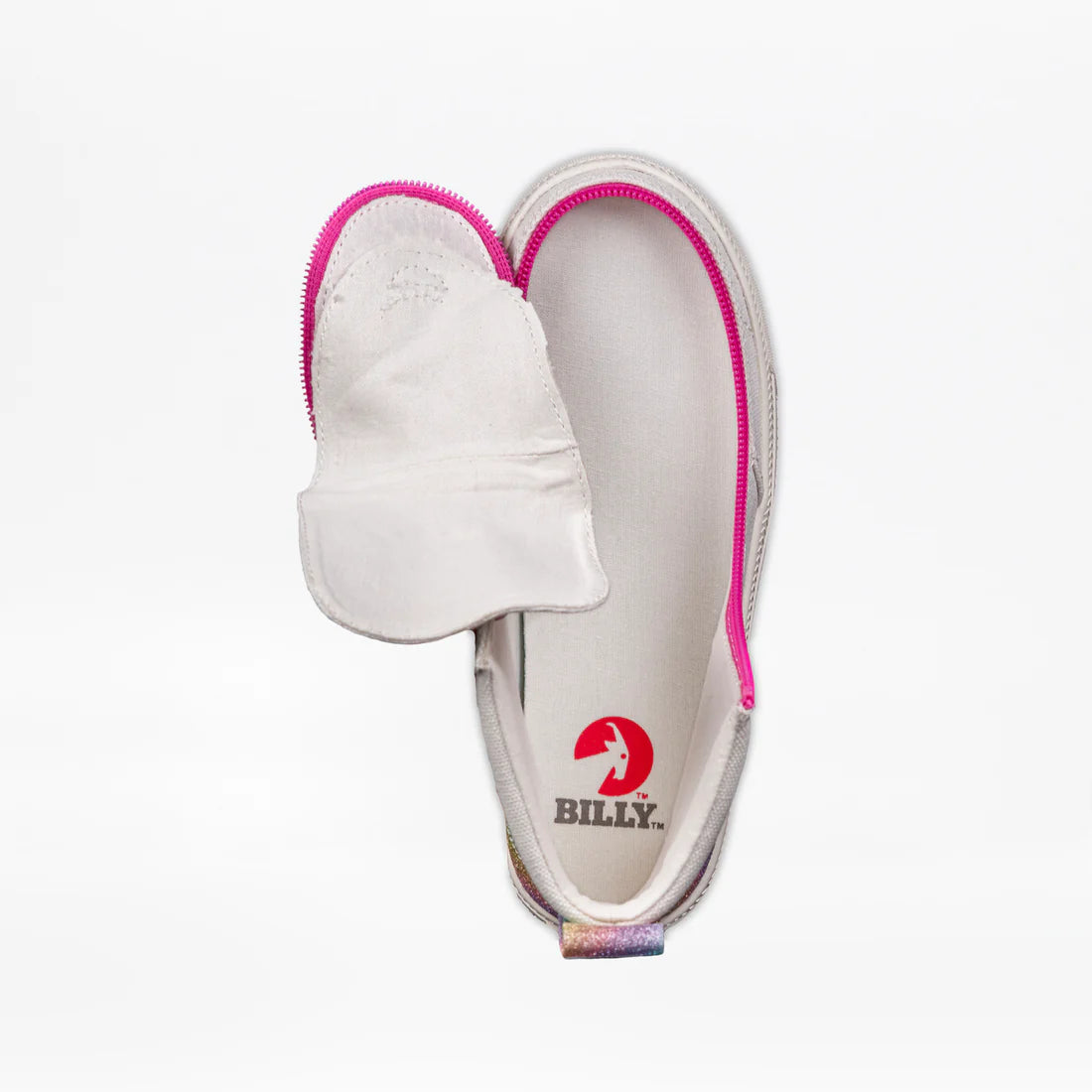 Kids White Rainbow BILLY Classic Lace High Top