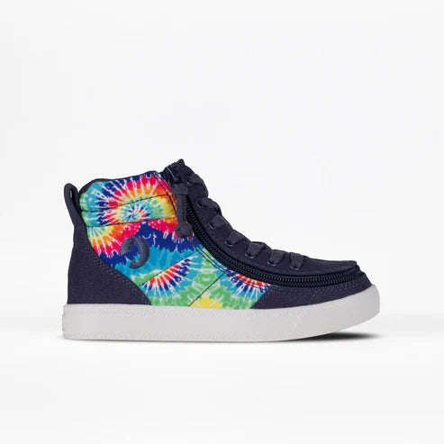 Kids Navy Tie Dye BILLY Street High Top