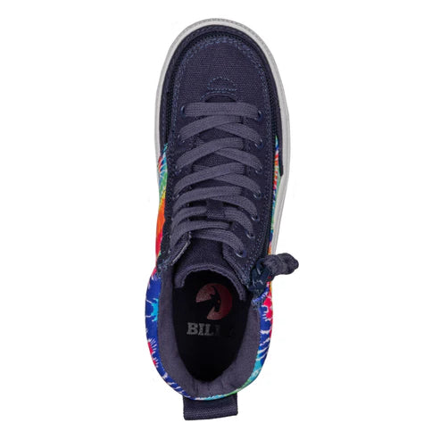 Kids Navy Tie Dye BILLY Street High Top