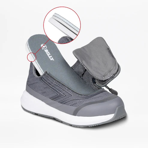 Toddler Charcoal Billy Goat AFO Friendly Shoe