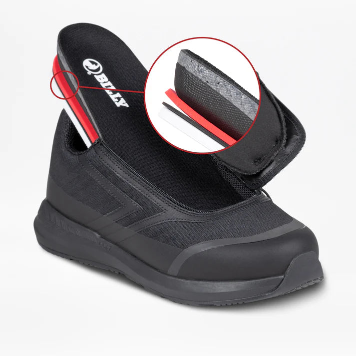 Men's Black to the Floor Billy Goat AFO Friendly Shoes