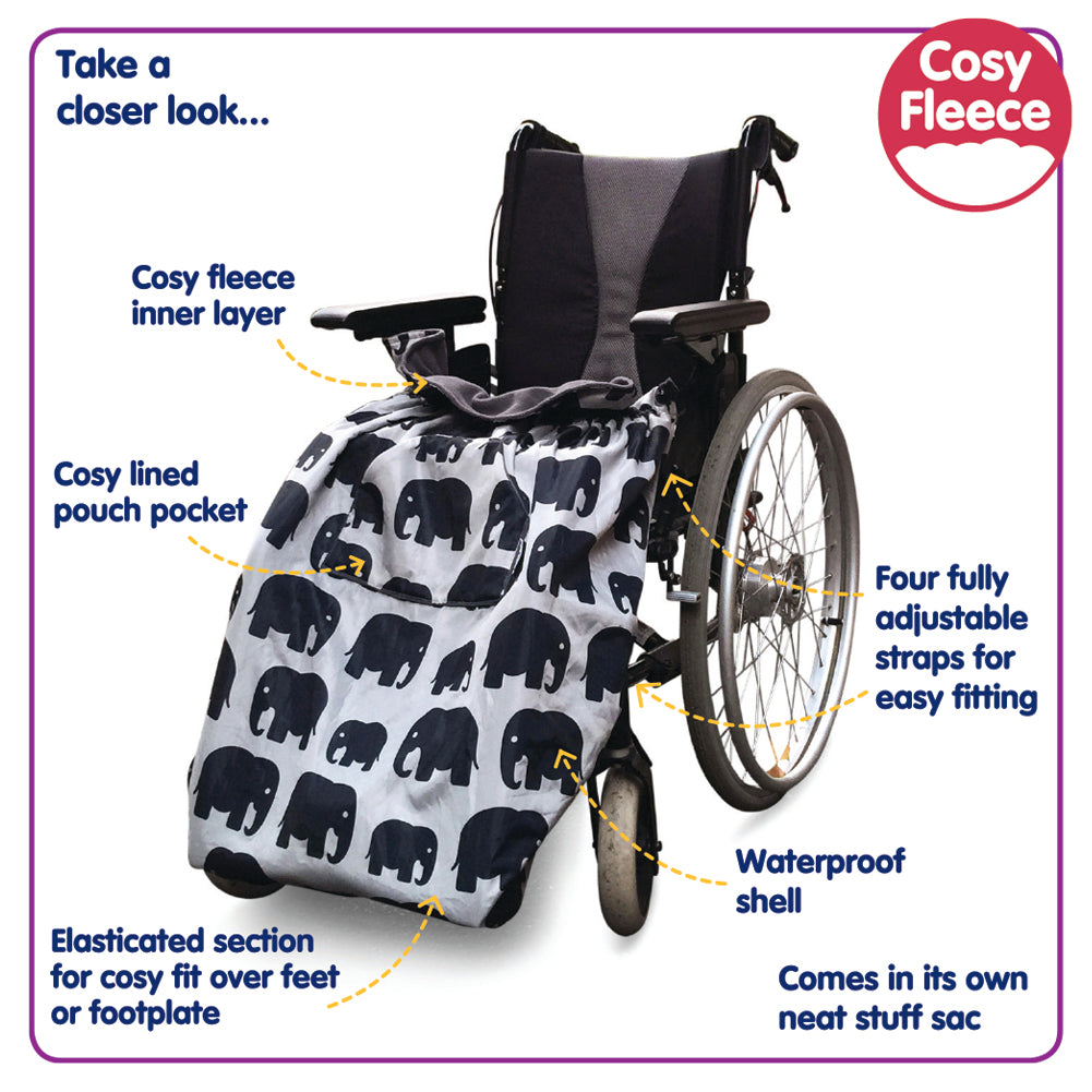 Adults Fleece-Lined Wheelchair Cosy