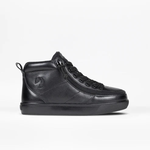 Kid's Black Leather BILLY Classic D|R High II High Tops