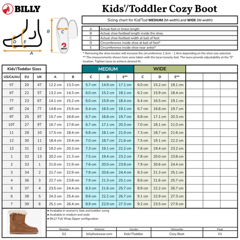 Toddler Billy Footwear Chestnut Cozy Boot