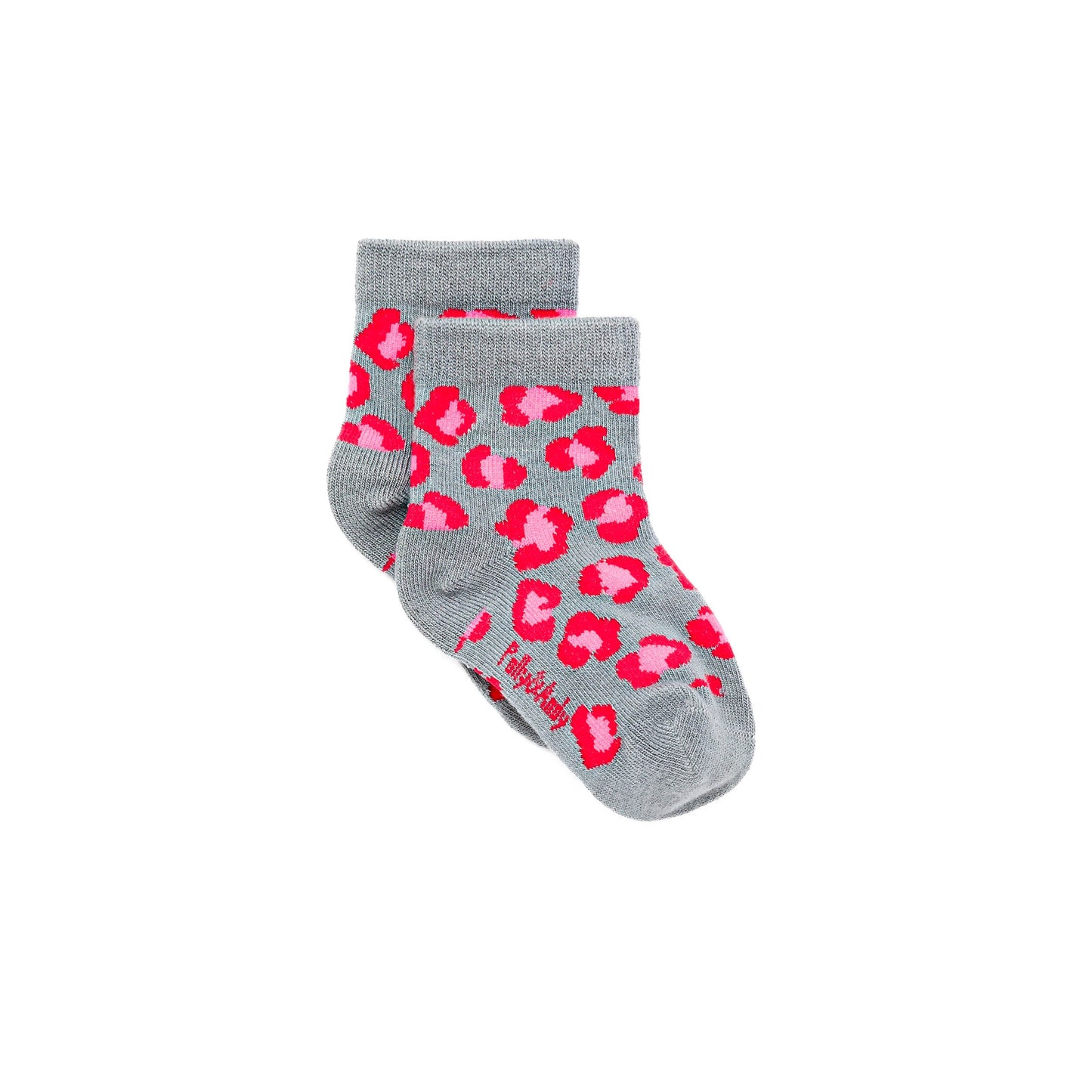 Pink & Red Leopard Bamboo Sock (seamless toe)