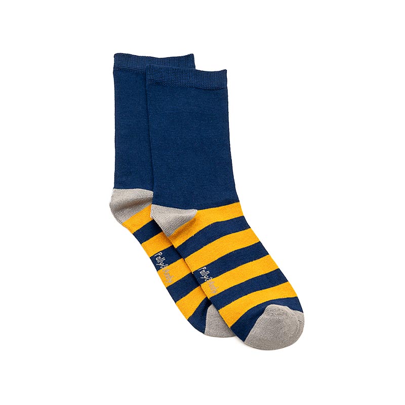 School Sneaky Navy Bamboo Socks (seamless toe)