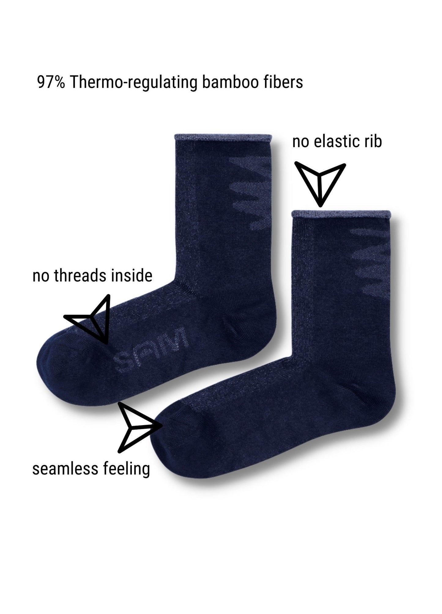 SAM Sensory Socks - 2 Pack