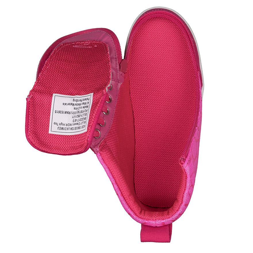 Kid's Pink Print Billy Classic High Top