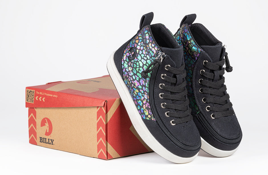 Kid's Black Leopard BILLY Classic D|R II High Tops