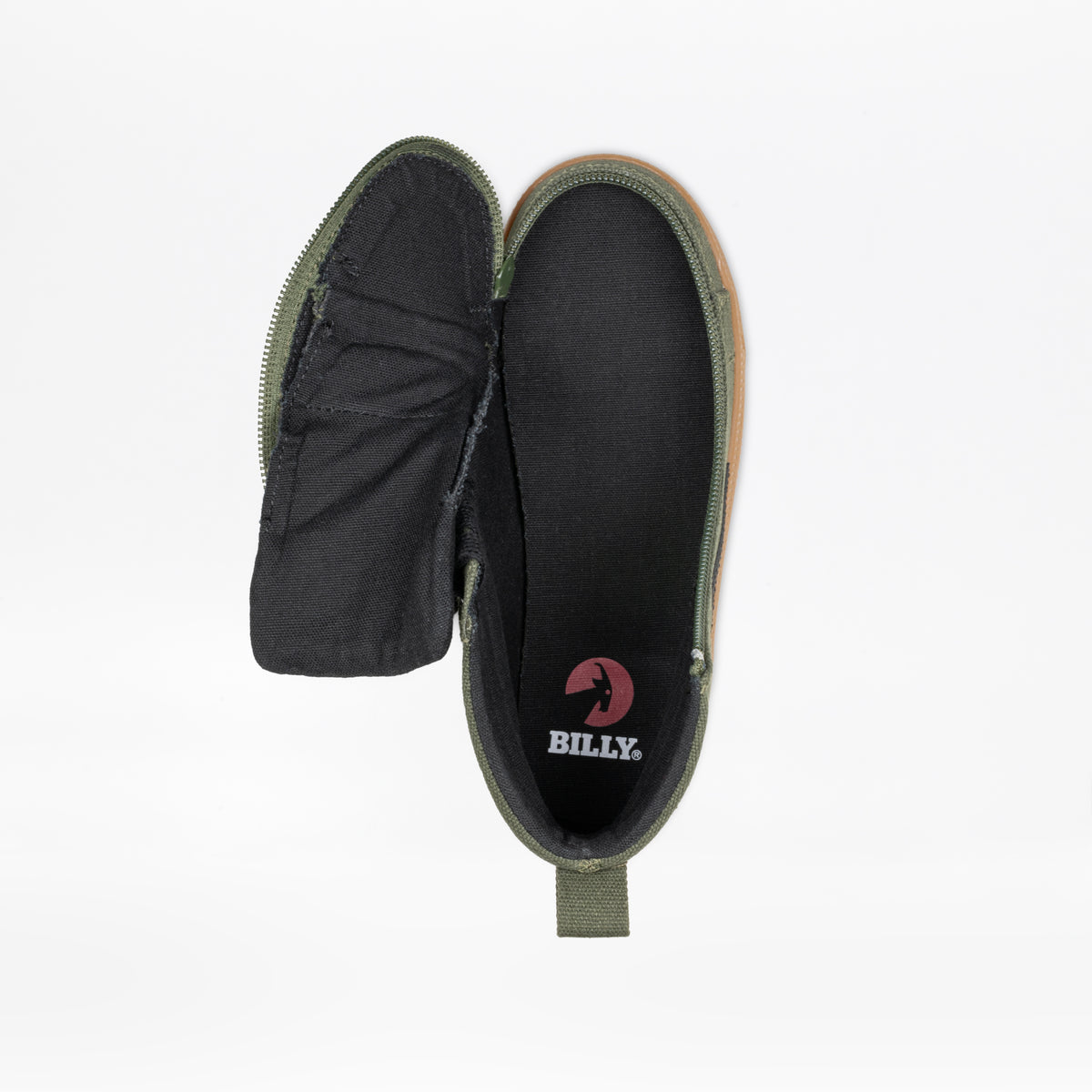 Toddler Olive Black Gum CS Sneaker Billy High Tops