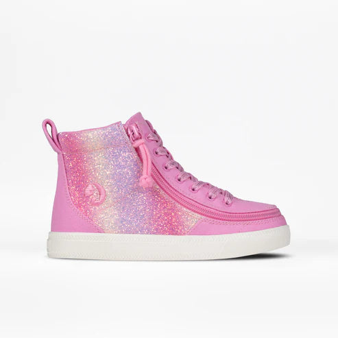 Kid's Pink Glitz BILLY Classic Lace High